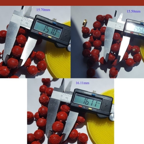 Rare Chinese antique hand carved bead necklace - Picture 2 of 8